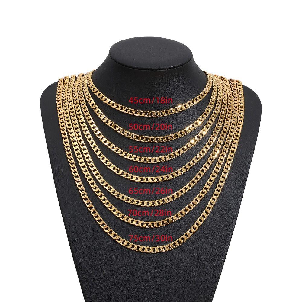 Металлическое ожерелье из 18-каратного золота с золотым покрытием, браслет с золотым покрытием, ожерелье с золотым покрытием Вдруг богат , унисекс 26in